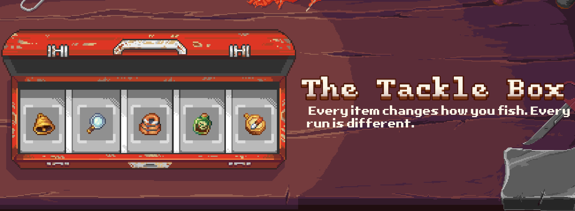 The Tackle Box - Every item changes how you fish